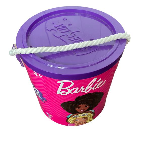 Barbie Doll Puzzle Pail Bucket 8 out of 12 Jigsaw Total/ 2 of 8 Missing Pieces - Picture 1 of 13